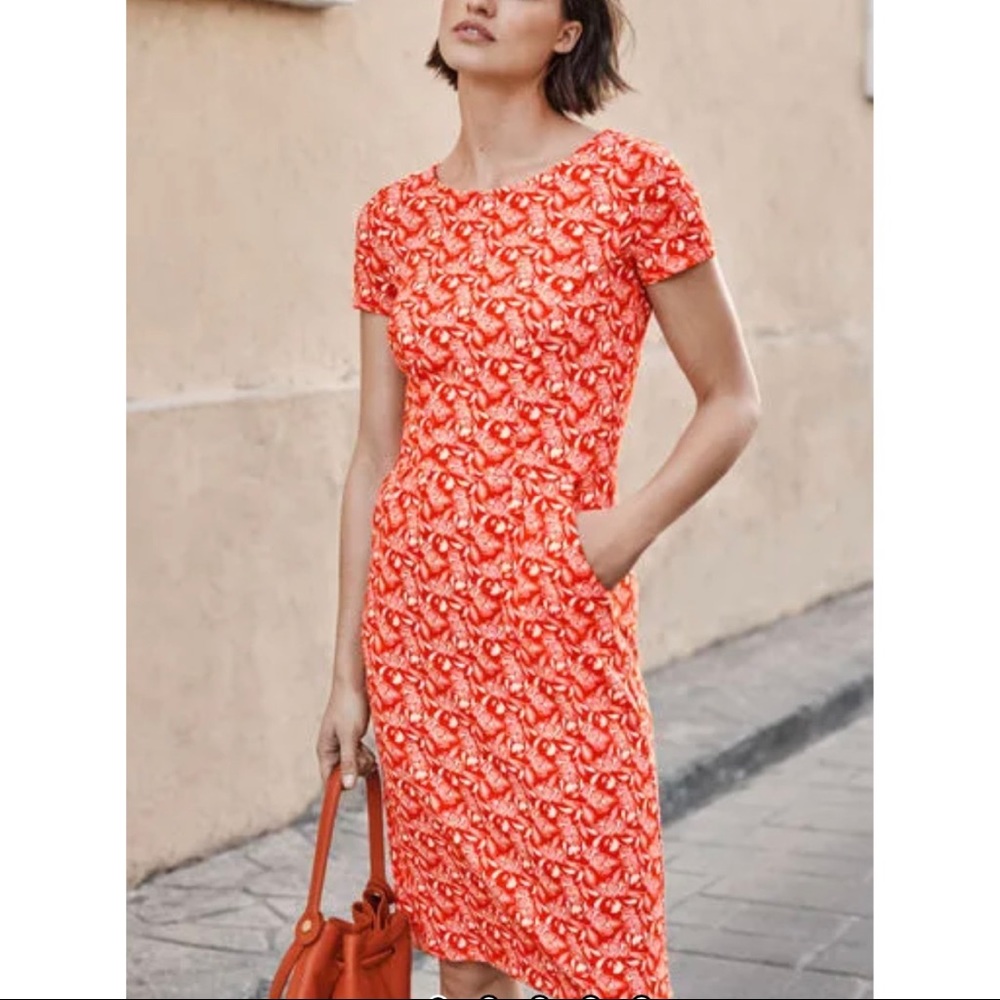 Boden Phoebe Jersey Knit Floral Sheath Dress